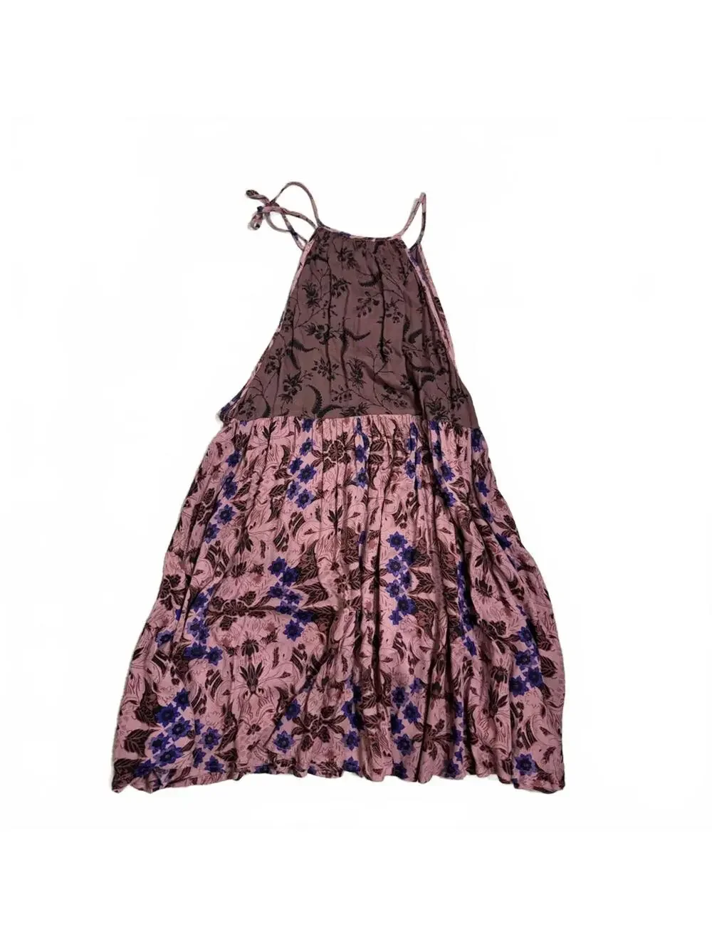 Free People Intimately Wildest Dreams Floral Halter Slip Mini Dress Small